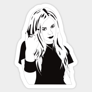 Avril Lavigne Fan Artwork Sticker